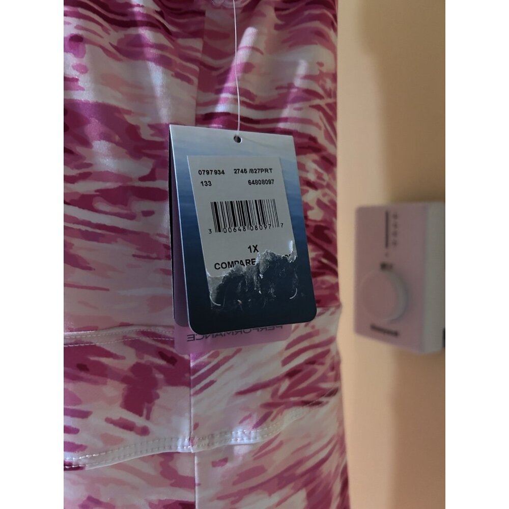 Silver Bait Women’s Pink White Sleeveless Dress Strap Athletic Stretch Straps 1X - Picture 6 of 11